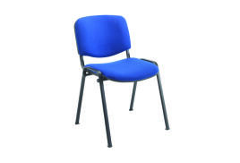 First Ultra Multipurpose Stacking Chair 532x585x805mm Blue KF98504