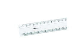 Linex Flat Scale Ruler 1:1 1:20-500 30cm White LXH 434