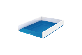 Leitz WOW Letter Tray Dual Colour White/Blue 53611036