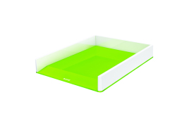 Leitz WOW Letter Tray Dual Colour White/Green 53611054
