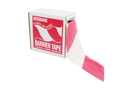 Flexocare Polythene Barrier Tape 72mmx500m Red/White 7101001