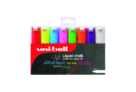 Uniball PWE-8K Chalk Marker Chisel Broad Assorted (Pack of 8) 153494343