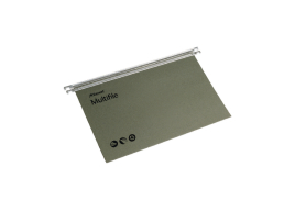 Rexel Multifile Suspension File V Base 15mm Green (Pack of 50) 78008