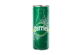Perrier 250ml Sparkling Water Slim Can (Pack of 35) 12336215