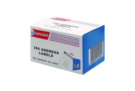 GoSecure Self Adhesive Address Labels (6 Packs of 250) PB02278