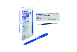 Pentel EnerGel X Retractable Gel Pen Medium Blue (Pack of 12) BL107/14-C