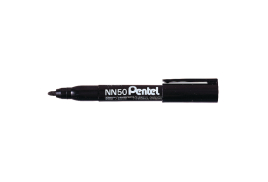 Pentel NN50 Permanent Marker Bullet Tip Black (Pack of 12) NN50-A