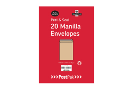 Postpak C4 Peel and Seal Manilla Envelopes (Pack of 200) 9730466