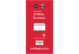 Envelopes DL Peel and Seal 80gsm White x50 (Pack of 10) 9730878