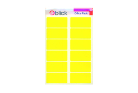 Blick Labels in Office Packs 25mmx50mm Yellow (Pack of 320) RS020158