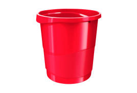 Rexel Choices Waste Bin 14 Litre Red 2115618