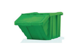 VFM Green Heavy Duty Storage Bin With Lid (Dimensions: 400 x 635 x 345mm) 359520