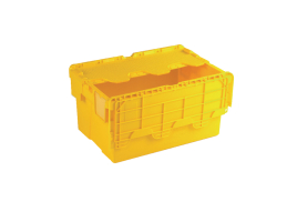 Attached Lid Container 54L Yellow 375817