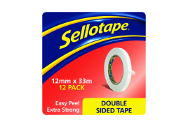Sellotape Double Sided Tape 12mmx33m (Pack of 12) 1447057
