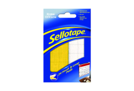 Sellotape Sticky Hook and Loop Pads 20mmx20mm (Pack of 24) SE4542