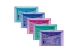 Snopake Polyfile A5 Electra Assorted (Pack of 5) 11355