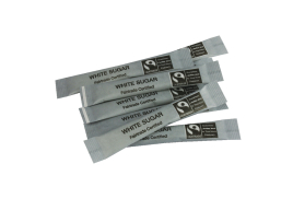 Fairtrade White Sugar Sticks (Pack of 1000) A03622