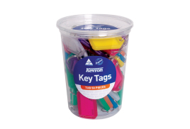 Kevron Standard Key Tags Assorted (Pack of 50) ID5TUB50ASST