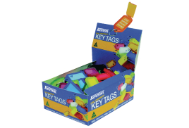 Kevron Plastic Clicktag Key Tag Assorted (Pack of 100) ID5AC100