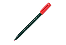 Staedtler Lumocolour Pen Permanent Fine Red (Pack of 10) 318-2