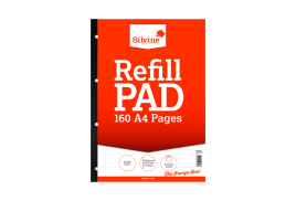 Silvine Ruled Sidebound Refill Pad A4 160 Pages (Pack of 6) A4SRPFM