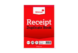 Silvine Duplicate Receipt Book 105x148mm Gummed (Pack of 12) 230