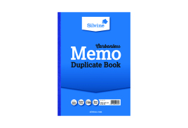 Silvine Carbonless Duplicate Memo Book A4 (Pack of 3) 714