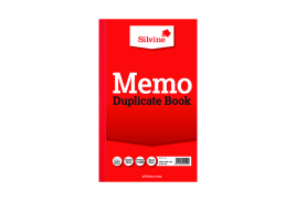 Silvine Duplicate Memo Book 210x127mm (Pack of 6) 601