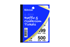 Cloakroom and Raffle Tickets 1-500 (Pack of 12) CRT500
