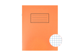 Silvine Exercise Book 5mm Squares 229x178mm Orange (Pack of 10) EX105