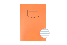 Silvine Tough Shell Exercise Book Squares A4 Orange (Pack of 25) EX145