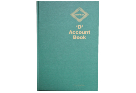 Simplex D Accounts Book One Year 52 Pages D