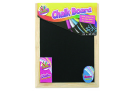 Chalk Board Set With Chalk Board, Chalks And Eraser (Pack of 12) 5249