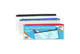 See Through Pencil Case 330 x 125mm (Pack of 12) 300795