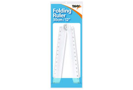 Tiger 30cm Folding Ruler/Protractor (Pack of 25) 301768