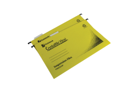 Rexel Crystalfile Flexi Standard Foolscap Yellow (Pack of 50) 3000043