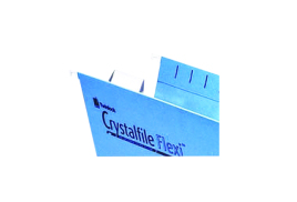Rexel Crystalfile Flexi Tab Inserts White (Pack of 50) 3000058