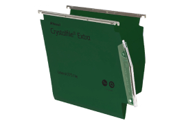 Rexel CrystalFile Extra 15mm Lateral File Green (Pack of 25) 70637