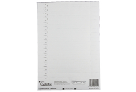 Rexel CrystalFile Lateral 330 Tab Inserts White (Pack of 34) 70676