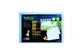 Stewart Superior Eco Biodegradable Wallet A4 Blue (Pack of 5) 30085-BU