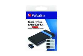 Verbatim Store n Go 2.5 Inch Hard Drive Enclosure Kit USB 3.2 Black 53106