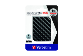Verbatim Store n Go Mini SSD USB 3.2 1TB Black 53237
