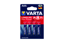 Varta Longlife Max Power AAA Battery (Pack of 4) 04703101404
