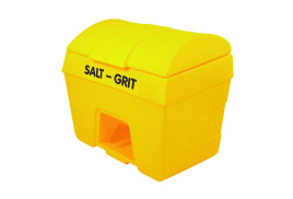 Salt/Grit Bin With Hopper Feed 200 Litre Yellow 317060
