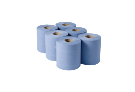 1-Ply Blue Centrefeed Rolls 300mx175mm (Pack of 6) CBL290S
