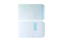 Envelope C4 Window 90gsm White Self Seal (Pack of 250) WX3501